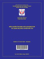 Điều khiển ổn định hóa quadrotor sử dụng bộ điều khiển mờ PID 