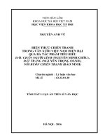 Hiện thực chiến tranh trong văn xuôi Việt Nam hiện đại qua ba tác phẩm tiêu biểu: Dấu chân người lính (Nguyễn Minh Châu), Đất trắng (Nguyễn Trọng Oánh), Nỗi buồn chiến tranh (Bảo Ninh)