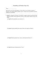 Bài tập thống kê đại học