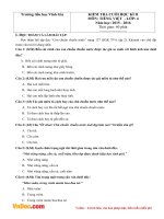 Đề thi học kì 2 môn Tiếng Việt lớp 4 trường tiểu học Vĩnh Gia, An Giang năm 2015 - 2016