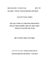 ĐỀ CƯƠNG THẠC sĩ y học