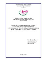 Mật số vi khuẩn vibrio sp , bacillus sp  và ký sinh trùng hiện diện trong ương ấu trùng tôm càng xanh quy trình nước trong kín và nước xanh cải tiến 