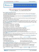 2016 luyende thionline LuyenDeKiThiTHPTQG2016MonSinhHoc de26