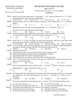 ĐỀ THI THỬ THPT QG THÁNG 6 - 2016