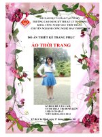 Đồ án thiết kế trang phục áo THỜI TRANG 4 