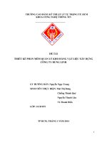 THIẾT kế PHẦN mềm QUẢN lý KHO HÀNG vật LIỆU xây DỰNG CÔNG TY HÙNG LINH 