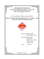 PHÂN TÍCH THIẾT KẾ PHẦN MỀM QUẢN LÝ  CỬA HÀNG KINH DOANH QUẦN ÁO NGUYENSASHOP.COM