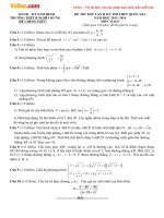 Đề thi thử THPT Quốc gia môn Toán năm 2016 trường THPT B Nghĩa Hưng, Nam Định (Lần 2)