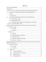 Phân tích chỉ tiêu doanh thu theo mặt hàng và chỉ tiêu giá trị sản xuất theo các chỉ tiêu sử dụng máy móc thiết bị 