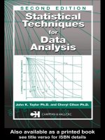 Statistical Techniques for Data Analysis