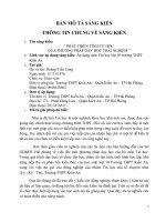 PHÁT TRIỂN TÍNH tự học QUA PHƯƠNG PHÁP dạy học TRẢI NGHIỆM  