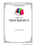 GIÁO án TOÁN đại số 11 