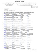 Đề thi tốt nghiệp THPT Quốc Gia tiếng Nga 485 năm 2015