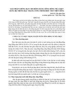 GIẢI PHÁP CHỐNG HẠN CHO ĐỒNG BẰNG SÔNG HỒNG MÙA KIỆT BẰNG HỆ THỐNG BẬC THANG CÔNG TRÌNH ĐIỀU TIẾT TRÊN SÔNG