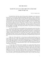 THỊ TRƯỜNG QUẢN LÍ VÀ PHÁT TRIỂN NÔNG LÂM Ở MIỀN NÚI VIÊT NAM