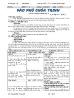 Giáo án NGữ văn 11 tuần 1 đến tuần 5  chuẩn kiến thức kĩ năng  ba cột