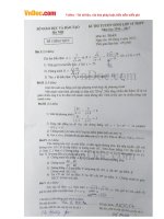 Đề thi tuyển sinh vào lớp 10 môn Toán thành phố Hà Nội năm học 2016 - 2017