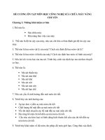 ĐỀ CƯƠNG ôn tập môn học CÔNG NGHỆ sửa CHỮA máy NÂNG CHUYỂN (1) 