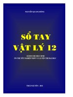 Sổ tay vật lý 12 (ôn thi tốt nghiệp THPT và luyện thi đại học)