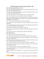 Đề thi Violympic Toán lớp 2 vòng 19 năm 2015 - 2016