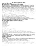 DE THI THU 12 về tác phẩm sóng  Xuân Quỳnh