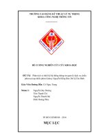 Phân tích và thiết kế hệ thống thông tin quản lý dịch vụ chiếu phim tại rạp chiếu phim Galaxy Nguyễn Hồng Đào 246 Q.Tân Bình