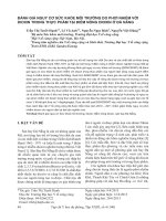 ĐÁNH GIÁ NGUY CƠ SỨC KHỎE MÔI TRƯỜNG DO PHƠI NHIỄM VỚI DIOXIN TRONG THỰC PHẨM TẠI ĐIỂM NÓNG DIOXIN Ở ĐÀ NẴNG