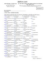 Đề thi tốt nghiệp THPT Quốc Gia tiếng Nga 573 năm 2015