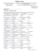 Đề thi tốt nghiệp THPT Quốc Gia tiếng Nga 247 năm 2015