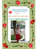 Đồ án thiết kế trang phục váy THỜI TRANG