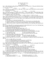 Đề thi thử Vật Lý 2016 số 8