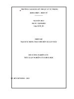 THIẾT kế MẠCH tự ĐỘNG THAY đổi đèn XE gắn máy 