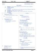 GIÁO án TIẾNG ANH 8 cả năm