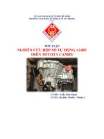 NGHIÊN CỨU HỘP SỐ TỰ ĐỘNG A140E TRÊN TOYOTA CAMRY