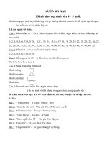 SƯỜN ÔN BÀI THI CUỐI NĂM