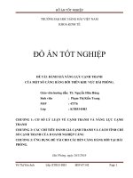 ĐÁNH GIÁ NĂNG lực CẠNH TRANH của một số CẢNG HÀNG rời TRÊN KHU vực hải PHÒNG 