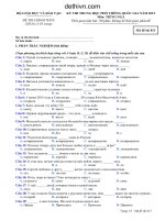 Đề thi tốt nghiệp THPT Quốc Gia tiếng Nga 813 năm 2015