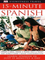 15 phút học tiếng tây ban nha mỗi ngày