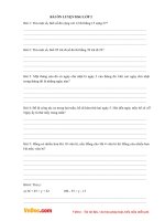 Bài tập toán lớp 2 cơ bản và nâng cao