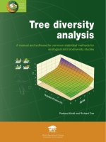 Tree diversity analysis (common statistical methods for ecological and biodiversity studies)