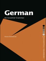 Ngữ pháp tiếng Đức german an essential grammar