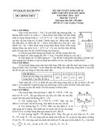 Đề thi vật lí chuyên Nguyễn Trãi Hải Dương 2016-2017
