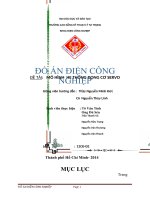 Đồ án điện công nghiệp   mô HÌNH  hệ THỐNG ĐỘNG cơ SERVO