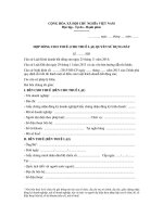 Hợp đồng cho thuê (cho thuê lại) quyền sử dụng đất