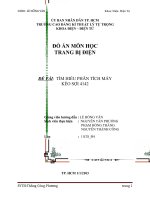 Đồ án TBĐ   tìm HIỂU PHÂN TÍCH máy kéo sợi 4142