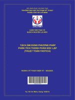 Tách âm dùng phương pháp phân tích thành phần độc lập ( thuật toán fastica ) 