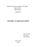 TÌM HIỂU về hợp KIM NHÔM 