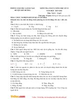 Đề thi học kì 2 môn Vật lý lớp 8 phòng GD&ĐT Sơn Dương, Vĩnh Phúc năm 2015 - 2016