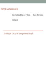 Các phương pháp bảo vệ kim loại trong khí quyển