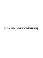 Đề cương ôn thi tốt nghiệp môn giáo dục chính trị có đáp án 